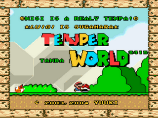 Tenper World Title Screen
